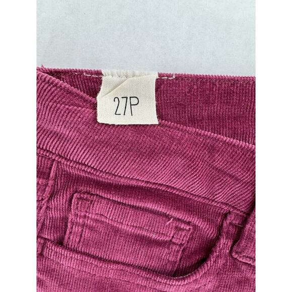Cosmic Blue Love Jeans Women’s Size 27 Petite Corduroy Magenta Pink Skinny NWT​​ - Picture 3 of 16